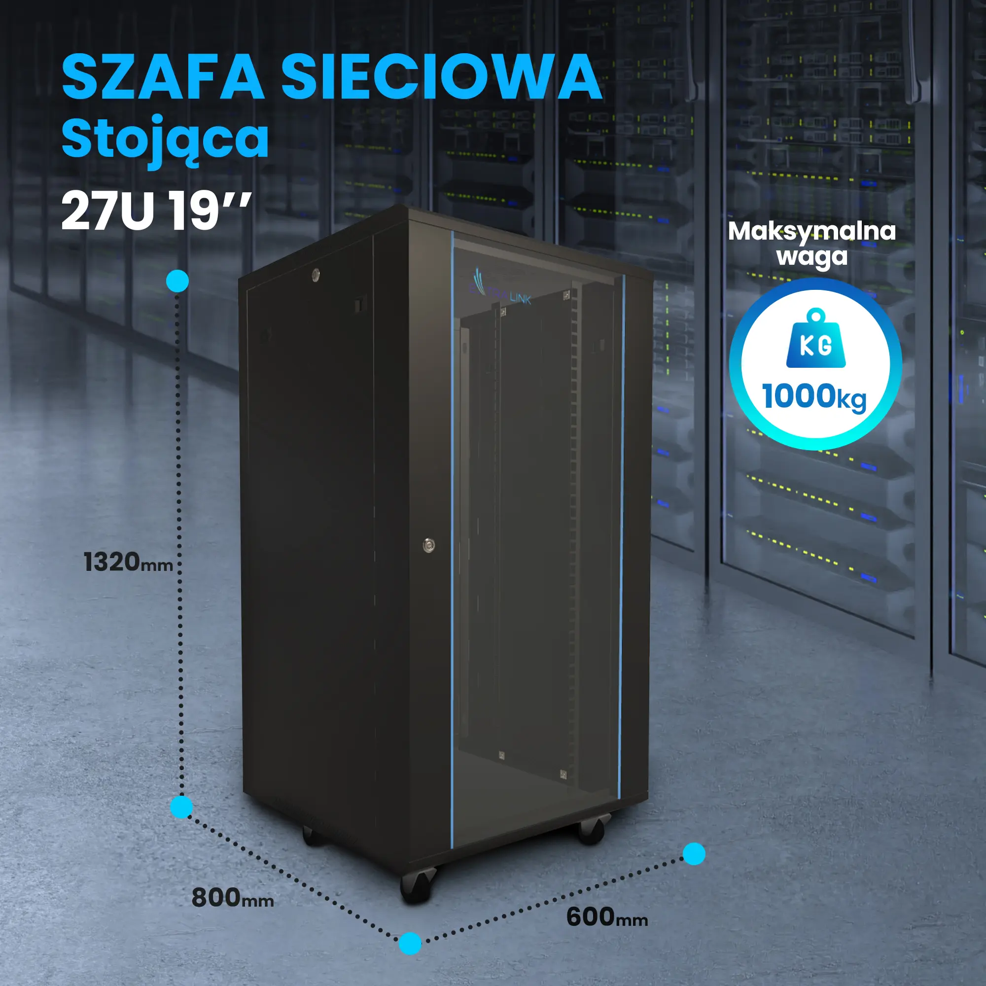 EXTRALINK Szafa Wysokość