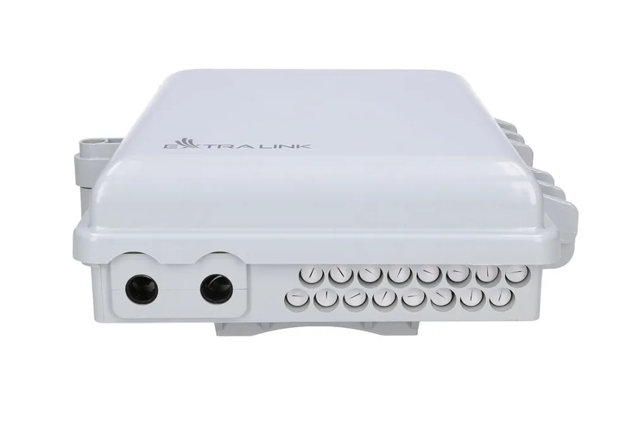 EXTRALINK EMMA V2 16 CORE FIBER OPTIC TERMINAL BOX WHITE MID-SPAN