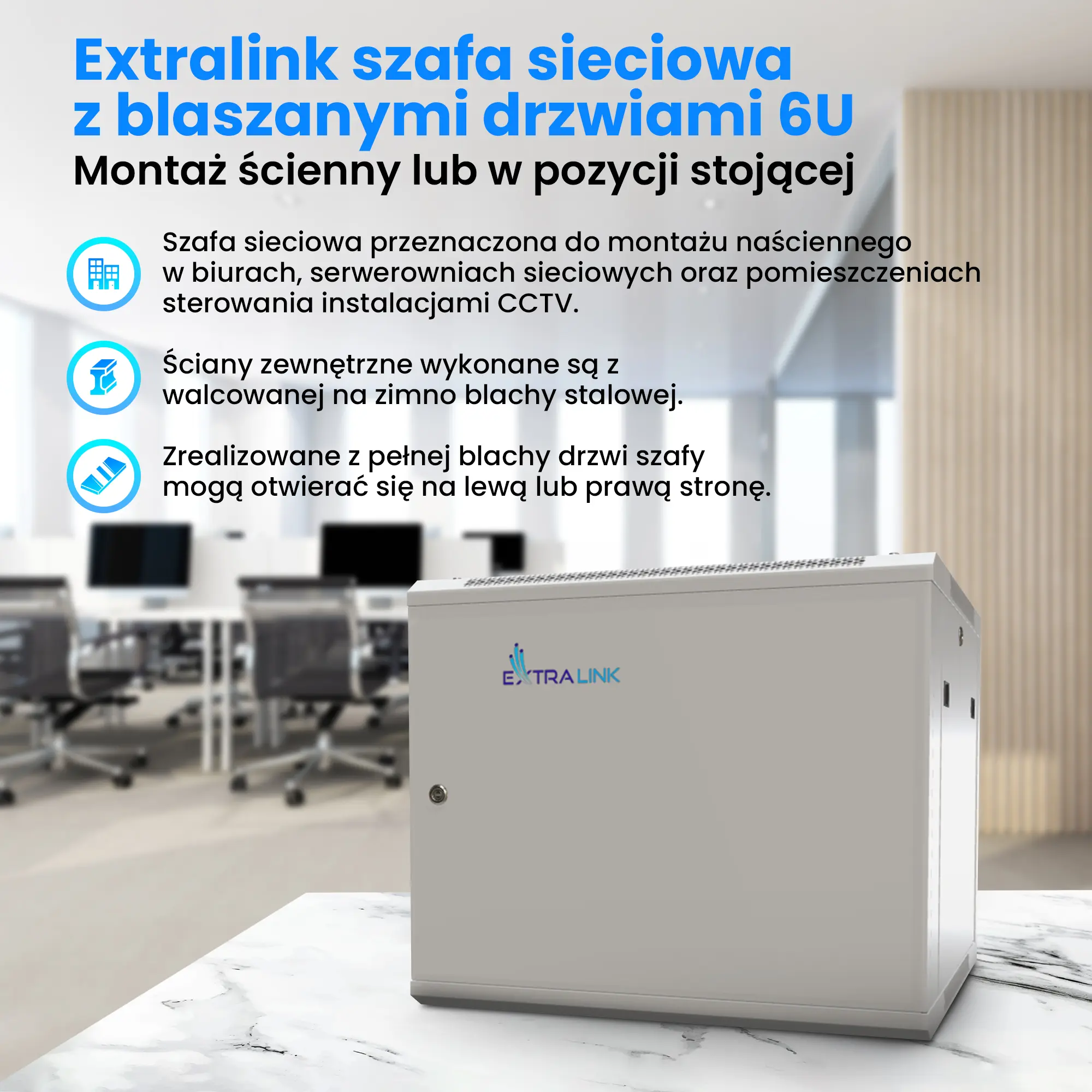 EXTRALINK Szafa Wnętrze