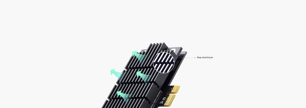 network card with heat sink