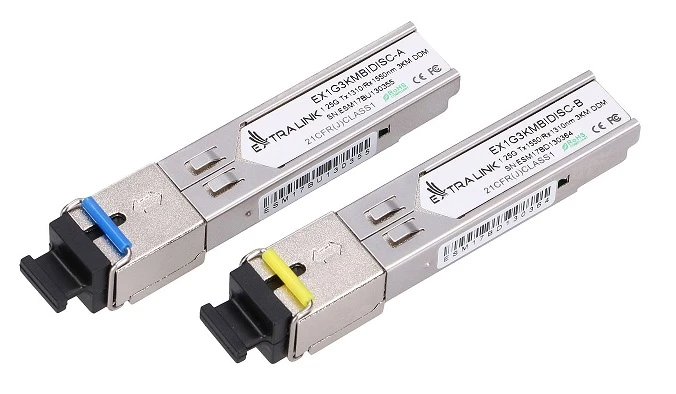 SFP 1.25G WDM 1310/1550NM SM 3KM SC - PAIR