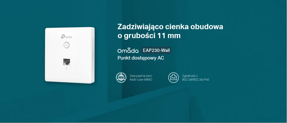 Dual point EAP230-Wall TP-Link | | AC1200, MU-MIMO, Access Band