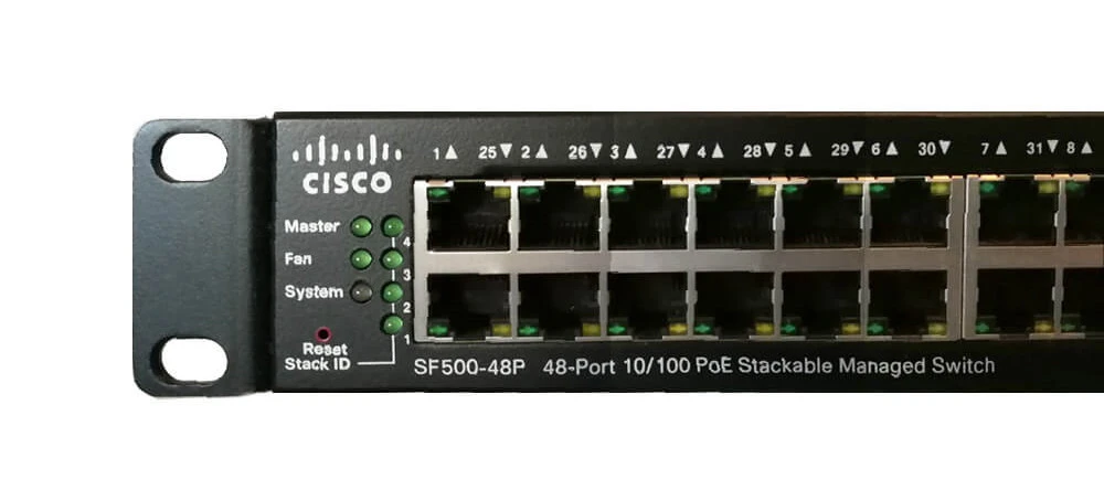 CISCO SF500-48P-K9-G5 48-PORT 10/100 POE STACKABLE MANAGED SWITCH