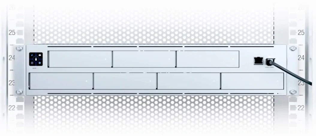 UBIQUITI UNIFI 7BAY NETWORK VIDEO RECORDER UNVR SLOTS FOR 7x 8TB, 1x SFP+ 10G, 1x GIGABIT PORT, RAID 1 OR RAID 5, UP TO 60 FULL HD CAMERAS