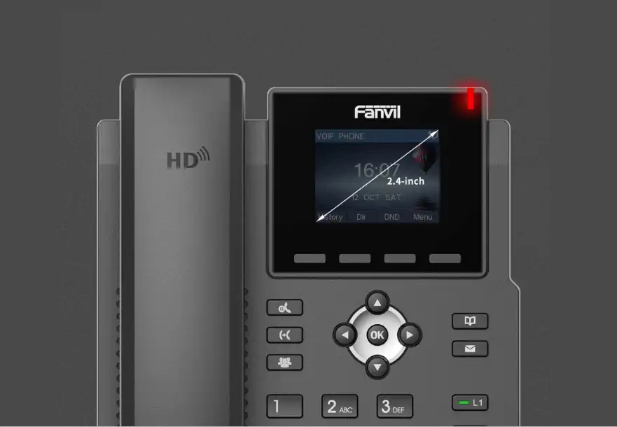 FANVIL X3S V2 - VOIP PHONE WITH IPV6, HD AUDIO, LCD DISPLAY, 10/100 MBPS