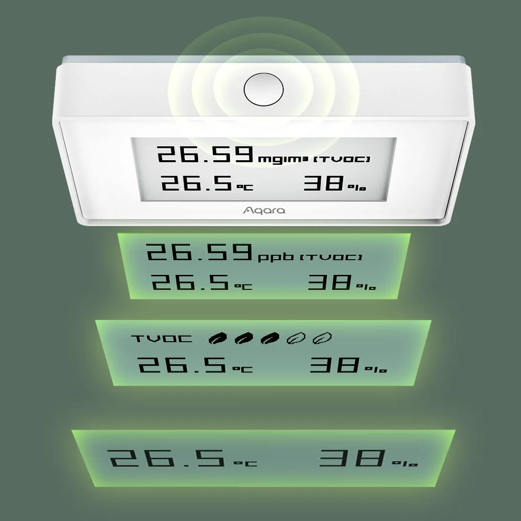 Xiaomi Compteur De La Qualité De L´air AAQS-S01 Argenté