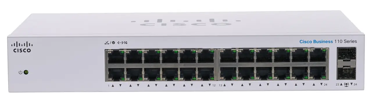 CISCO CBS110-24T 24-PORT 10/100/1000 SWITCH, UNMANAGED