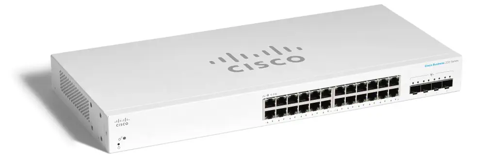 CISCO CBS220-24T-4G 24-PORT 10/100/1000 SWITCH, 4X SFP