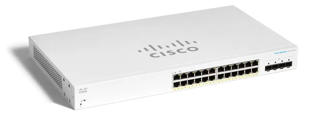 CISCO CBS220-24FP-4X 24-PORT 10/100/1000 POE SWITCH, 4X SFP , 382W