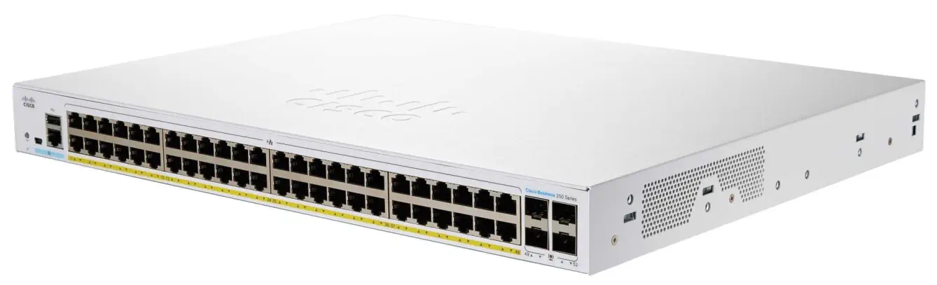 CISCO CBS250-48PP-4G 48-PORT 10/100/1000 POE SWITCH, 4X SFP, 195W