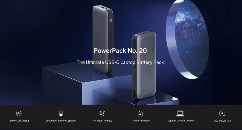 Xiaomi ZMI Powerpack 25000 Power bank QB826G