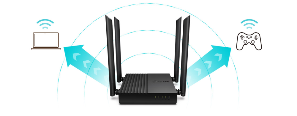 TP-LINK ARCHER C64 WAVE2 AC1200 WIRELESS DUAL BAND ROUTER