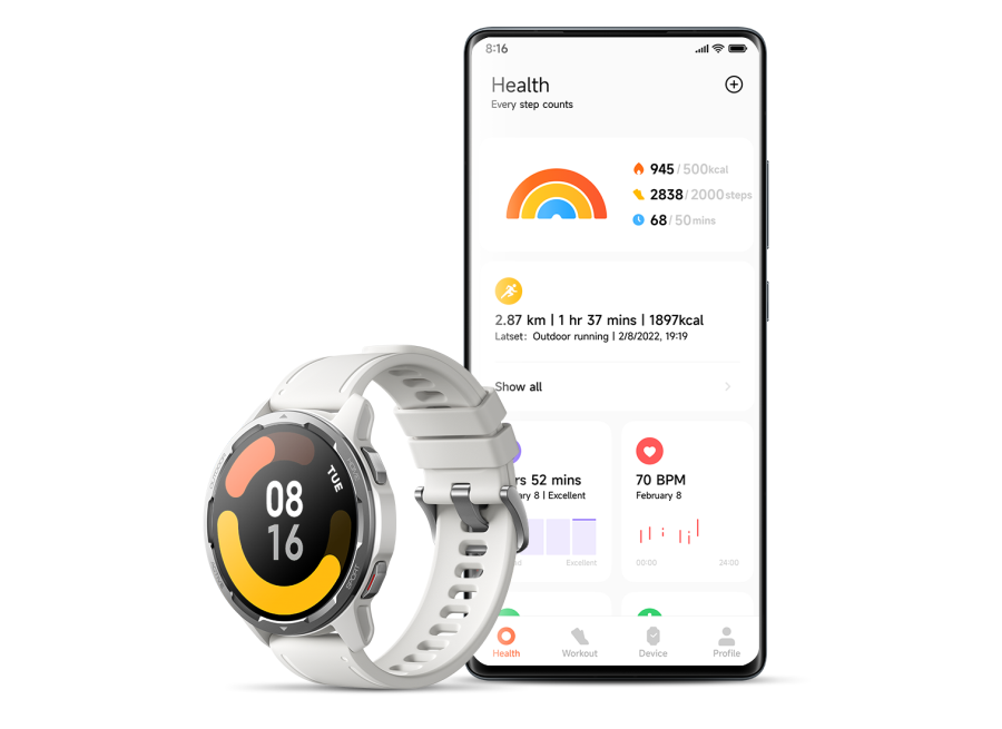 XIAOMI MI WATCH S1 ACTIVE - 1.42 WI-FI GPS - Blanco luna — Cover company