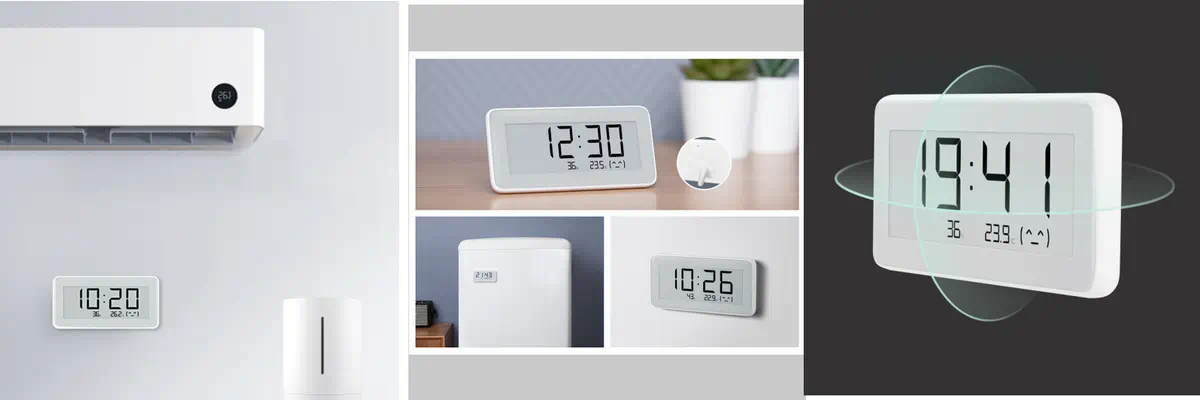 XIAOMI TEMPERATURE AND HUMIDITY MONITOR CLOCK LYWSD02MMC batna24