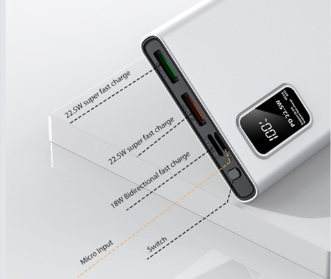 EXTRALINK EPB-067B 10000MAH RYCHLÉ NABÍJENÍ POWER BANKA ČERNÁ
