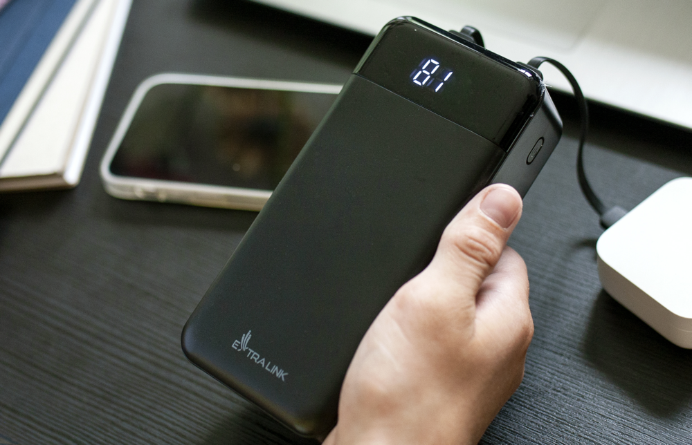 EXTRALINK EPB-124 30000MAH RYCHLÉ NABÍJENÍ POWER BANKA ČERNÁ