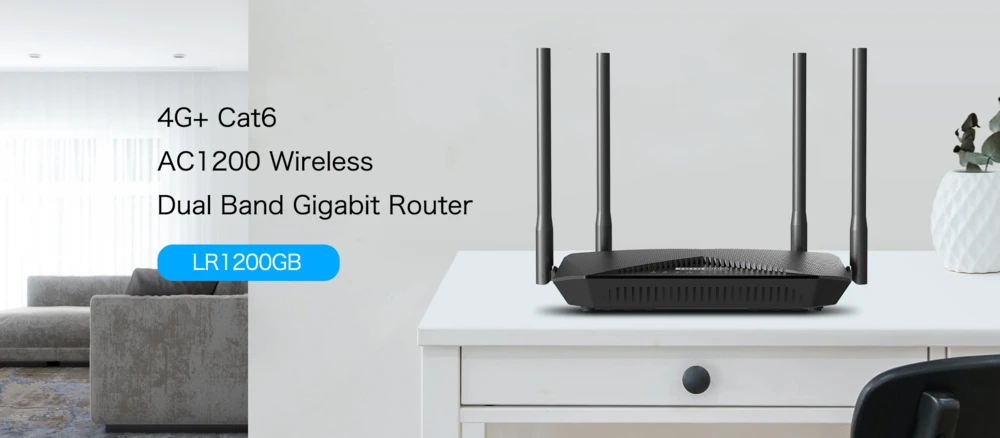 TOTOLINK LR1200GB WI-FI 5 WIRELESS DUAL BAND 4G CAT6 ROUTER batna24