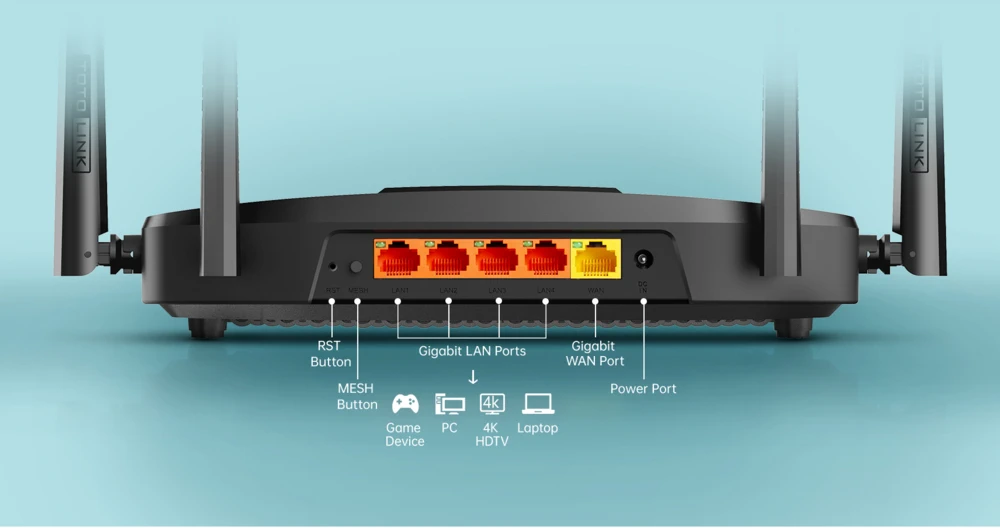 TOTOLINK X6000R AX3000 WIFI6 WIRELESS DUAL BAND GIGABIT ROUTER batna24