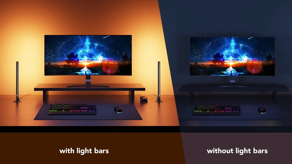 Govee RGBIC Gaming Light Bars with Smart Controller 