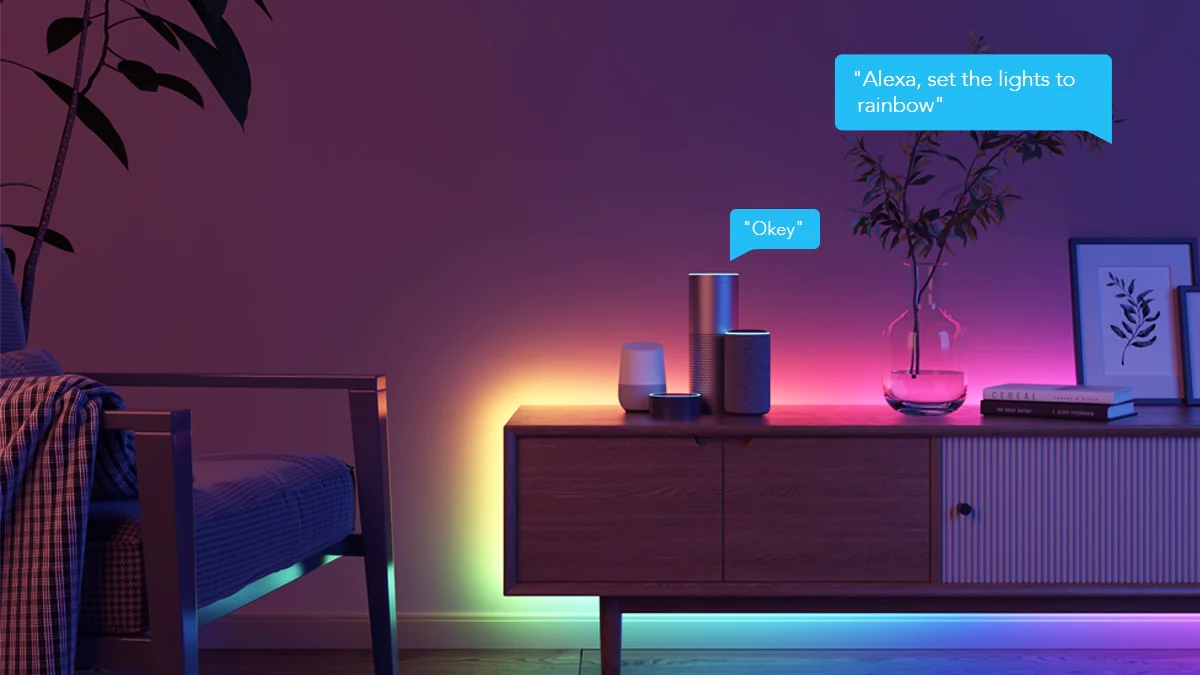 Govee RGBIC Basic Wi-Fi + Bluetooth LED Strip Lights - Govee