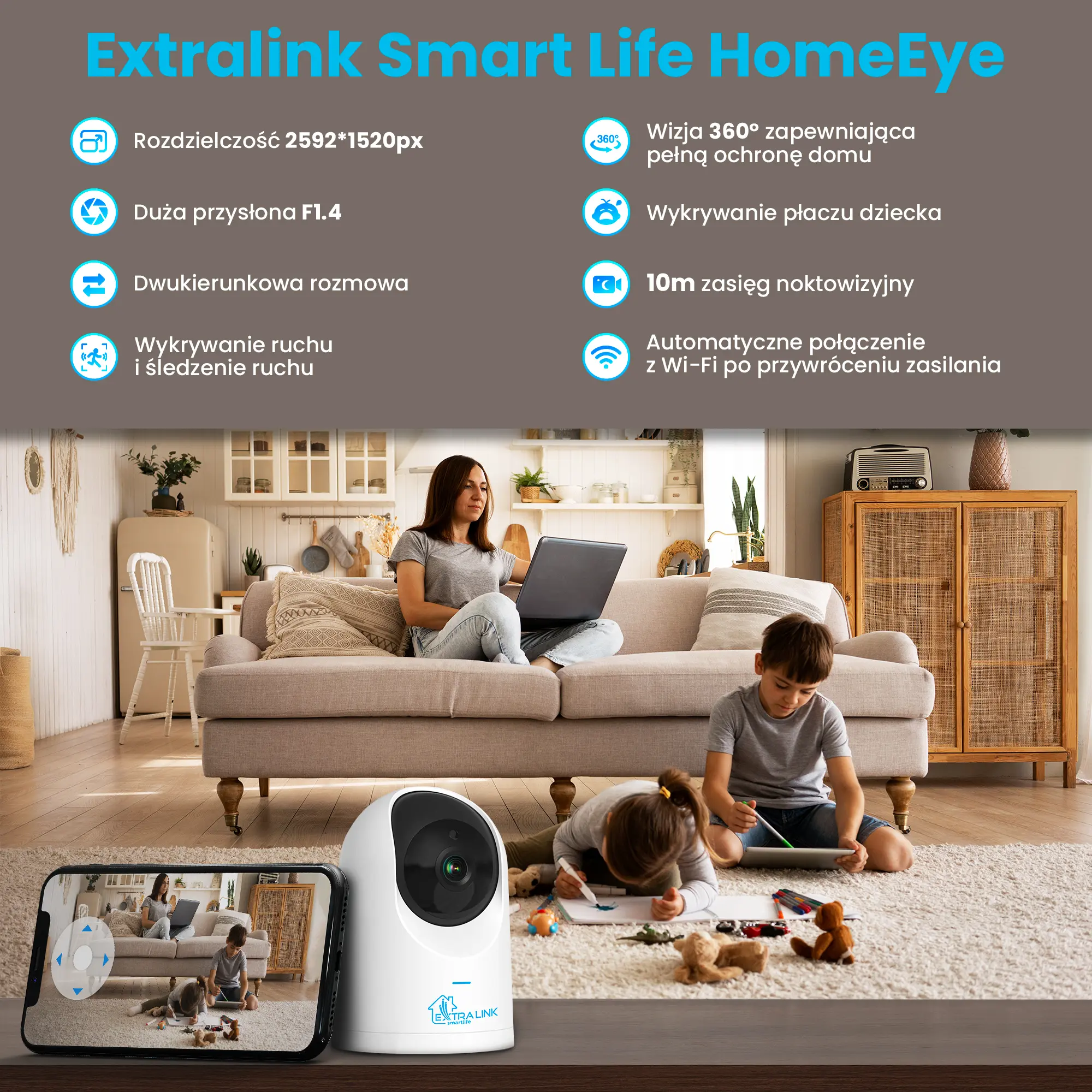 EXTRALINK SMART LIFE HomeEye 4MP batna24