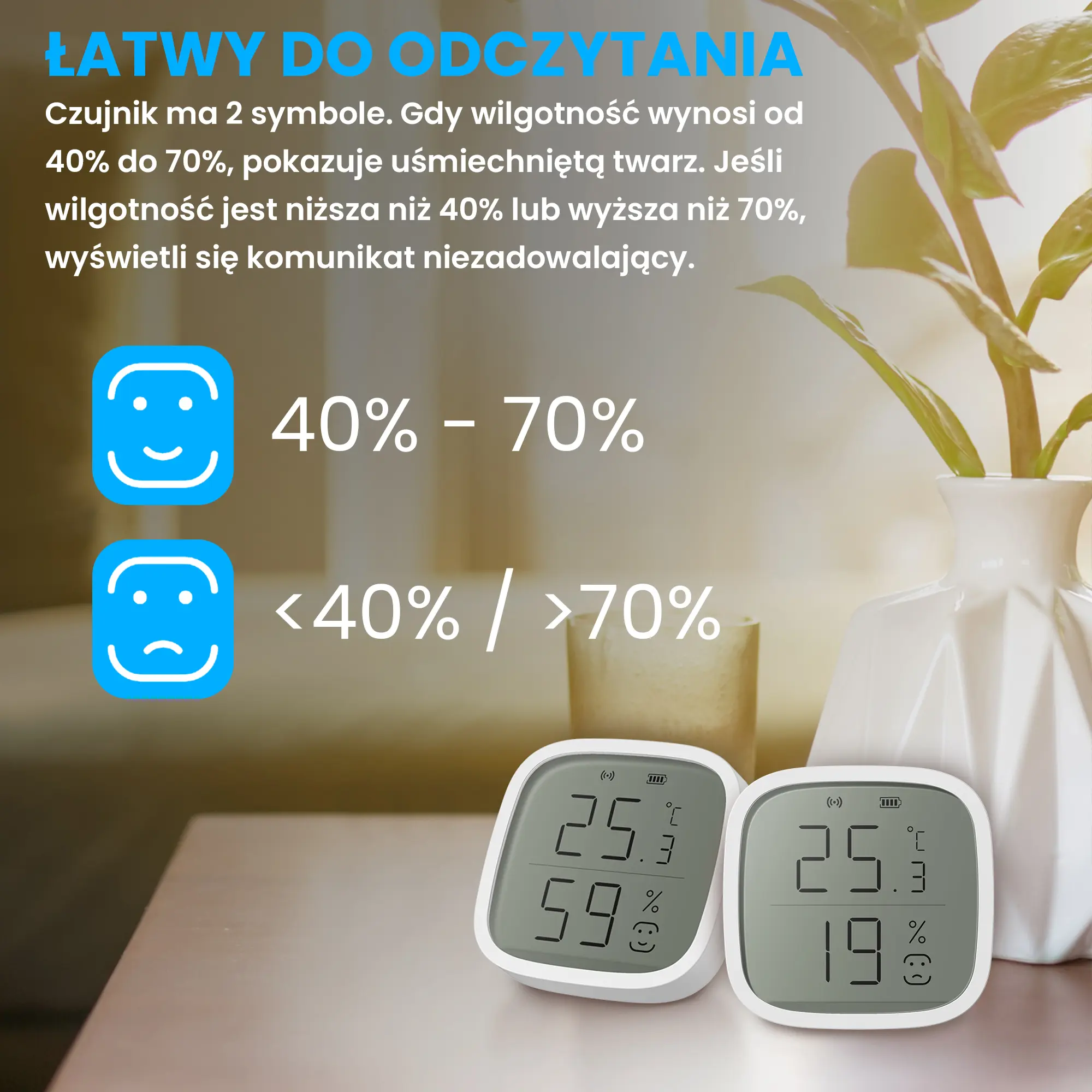 EXTRALINK SMART LIFE TEMPERATURE AND HUMIDITY SENSOR batna24