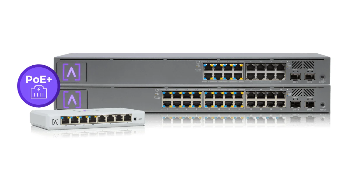 ALTA LABS S8-POE 8 PORT GIGABIT SWITCH, 4X POE+ PORTS, 60W, BLUETOOTH batna24