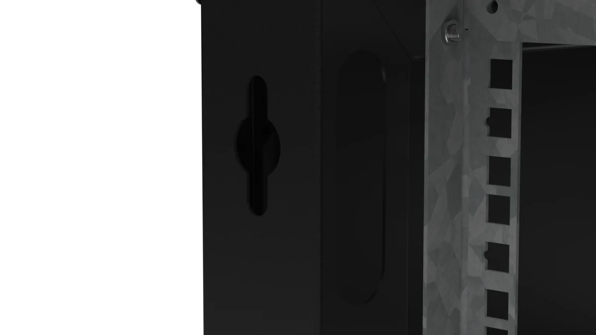 EXTRALINK PREMIUM 12U 600X450 WALL-MOUNTED RACKMOUNT CABINET BLACK