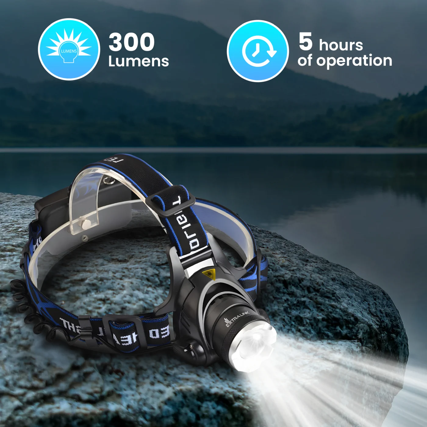 EXTRALINK SMARTLIFE LATARKA CZOLOWA HEADLIGHT LED EFL-057 LOKI USB-PORT