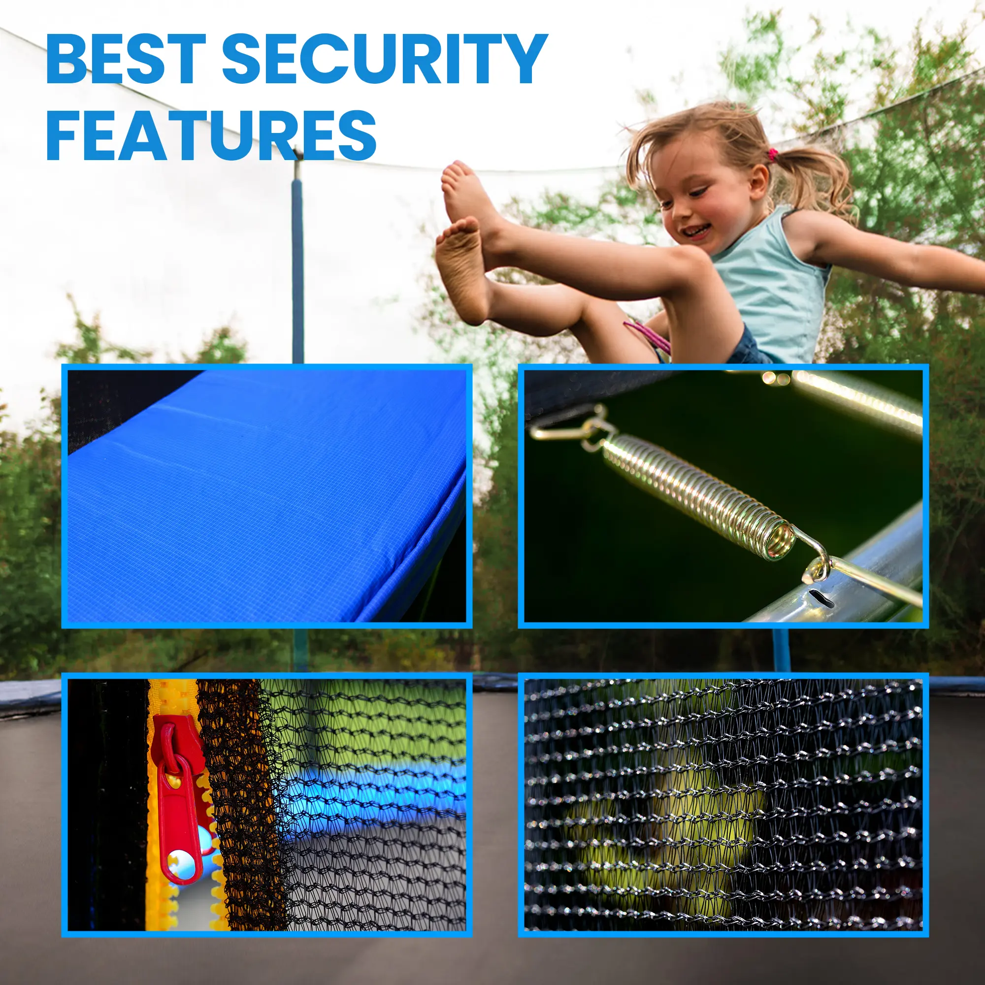 EXTRALINK HOME TRAMPOLINA Z SIATKĄ 16FT (SR.488CM)
