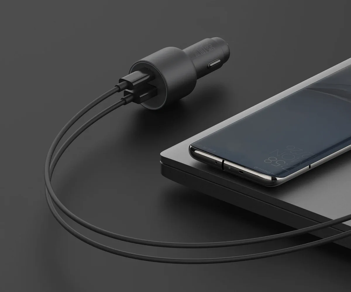 XIAOMI 67W CAR CHARGER (USB-A TYPE-C) CC07ZM