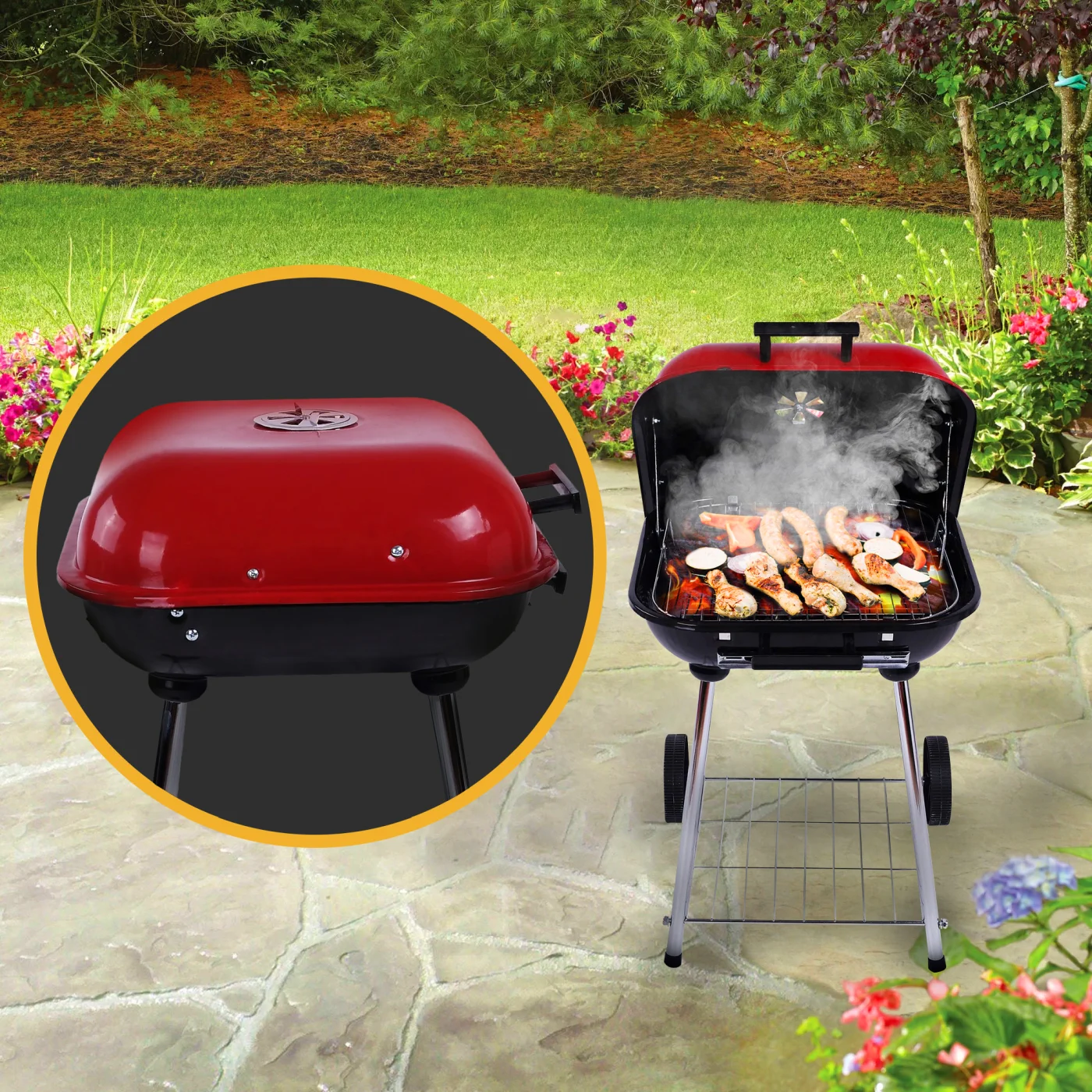EXTRALINK HOME GRILL NA KÓŁKACH GL-624