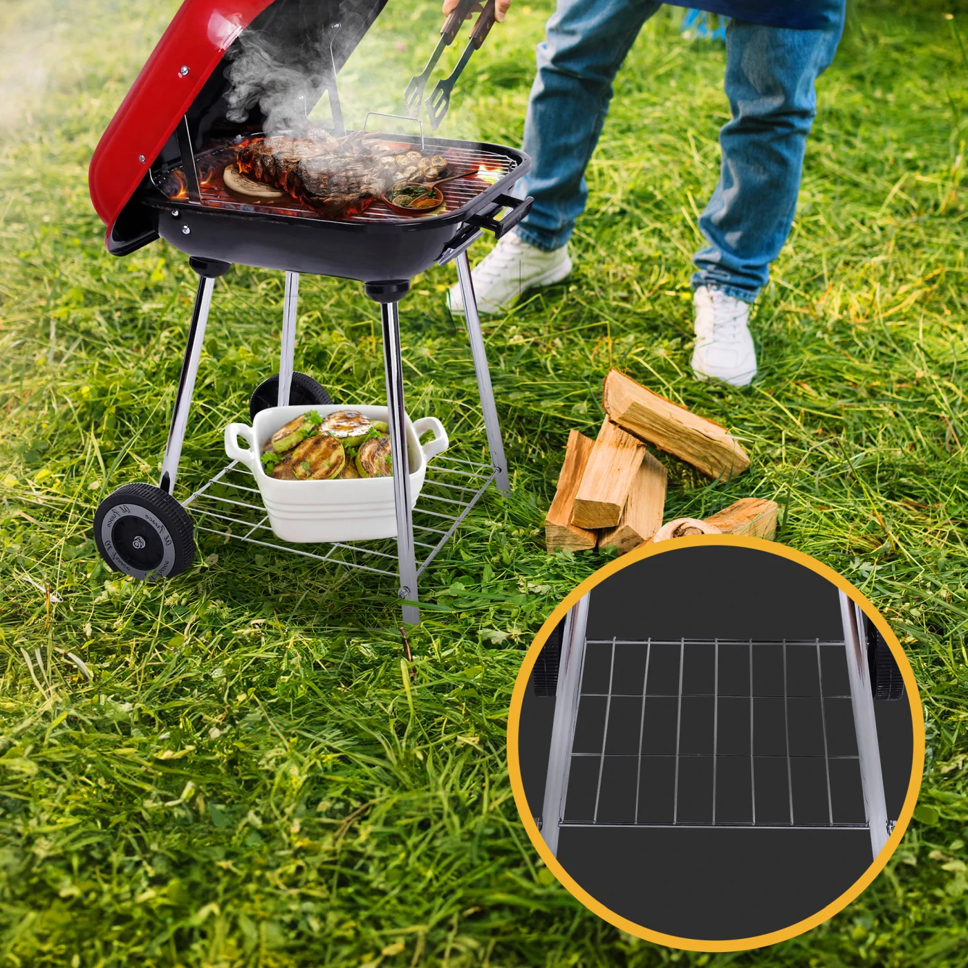 EXTRALINK HOME GRILL NA KÓŁKACH GL-624