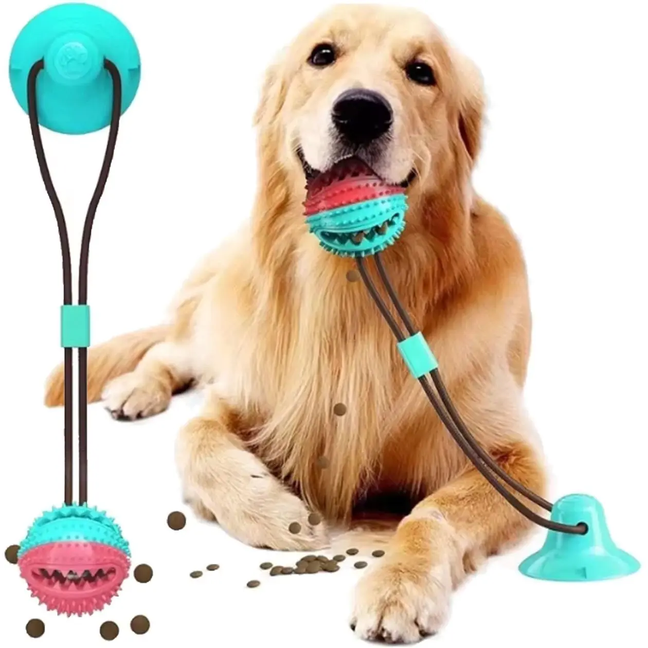 EXTRALINK PETS ZABAWKA NA PRZYSMAK KARMĘ INTERAKTYWNA DLA PSA Z PRZYSSAWKĄ GRYZAK PET-842
