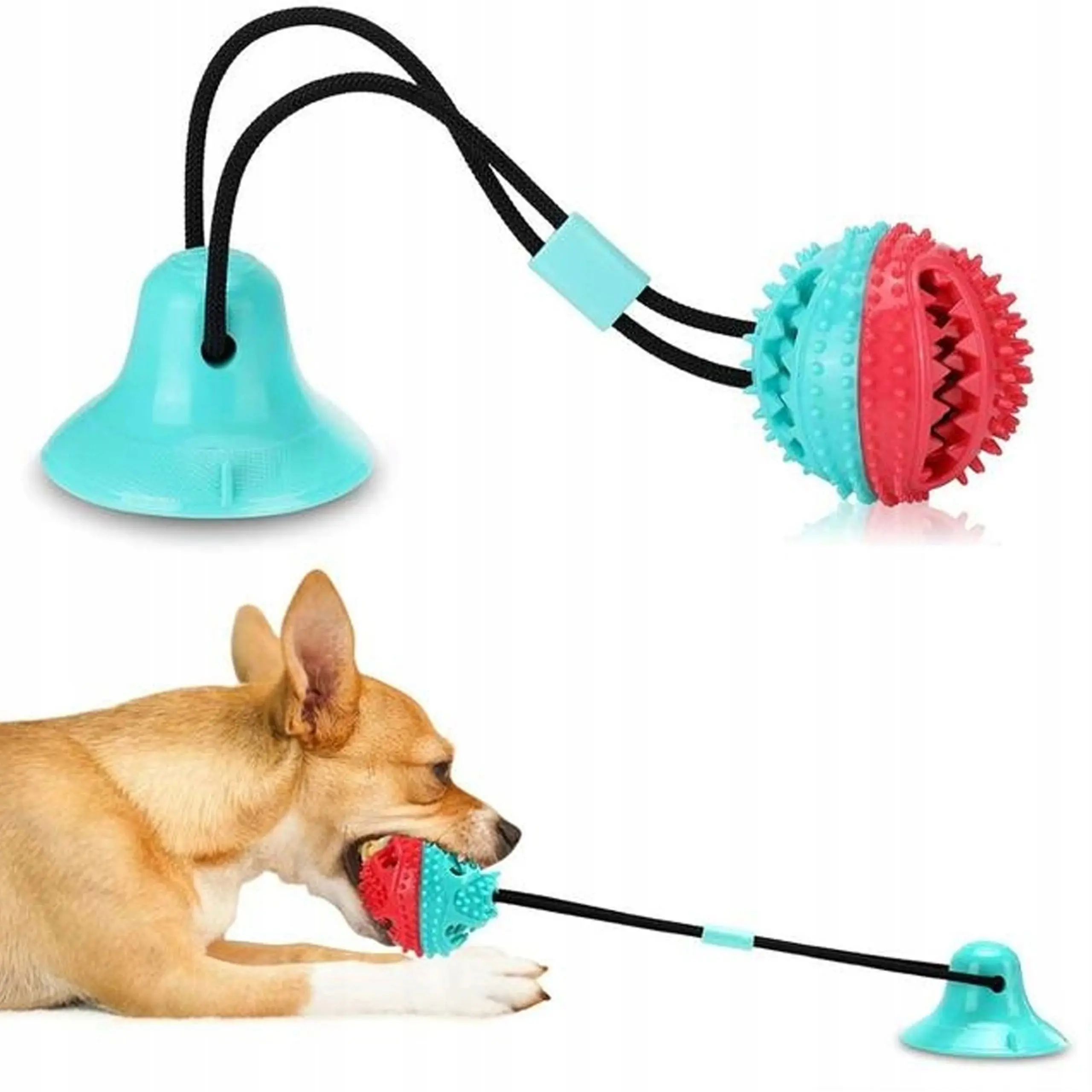 EXTRALINK PETS ZABAWKA NA PRZYSMAK KARMĘ INTERAKTYWNA DLA PSA Z PRZYSSAWKĄ GRYZAK PET-842