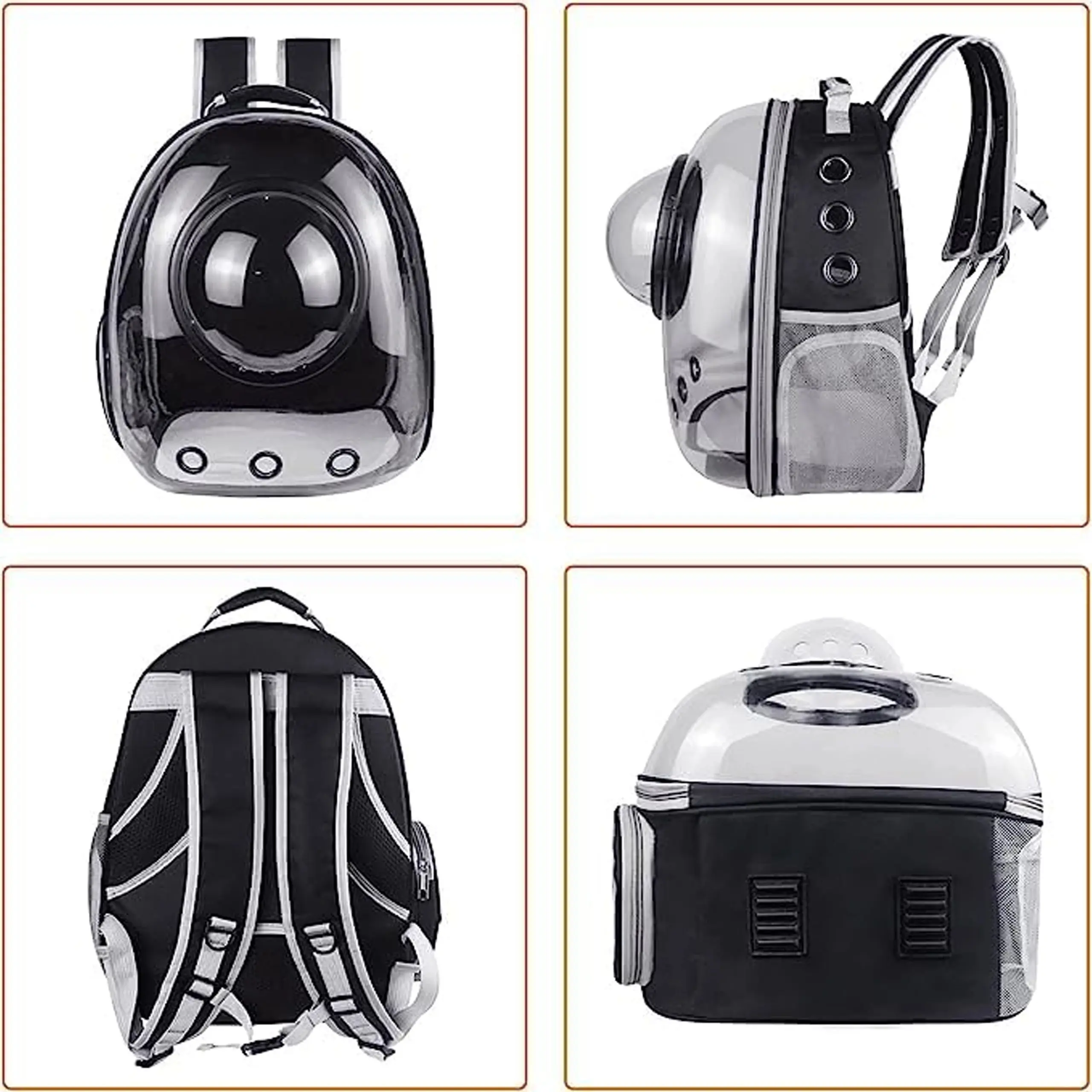 EXTRALINK PETS PLECAK DLA KOTA PSA TRANSPORTER PRZEZROCZYSTY WENTYLOWANY TORBA NA KOTA PET-743
