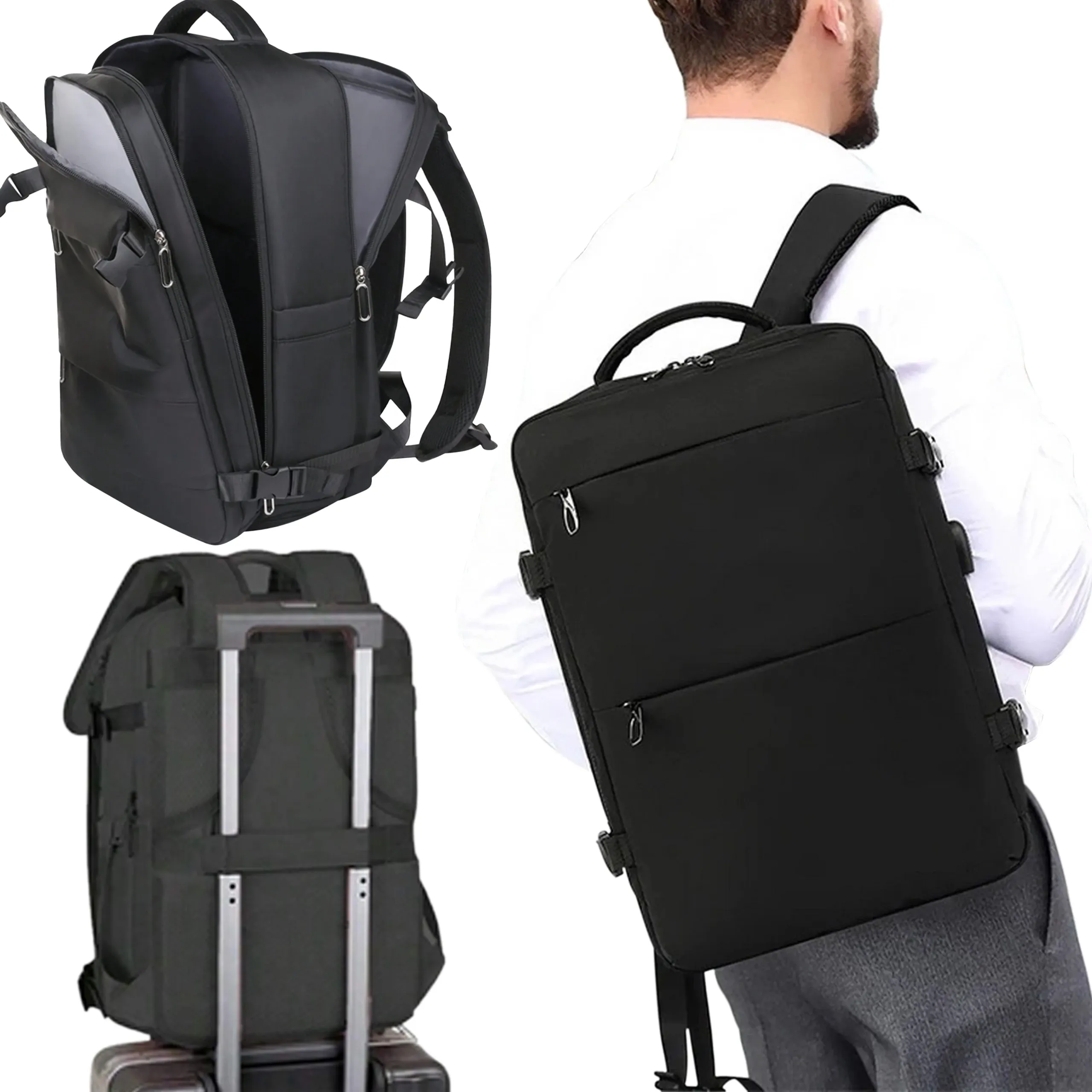 EXTRALINK PLECAK BAGAŻ PODRĘCZNY DO SAMOLOTU KABINOWY NA LAPTOPA UNIWERSALNY 35L P-1272