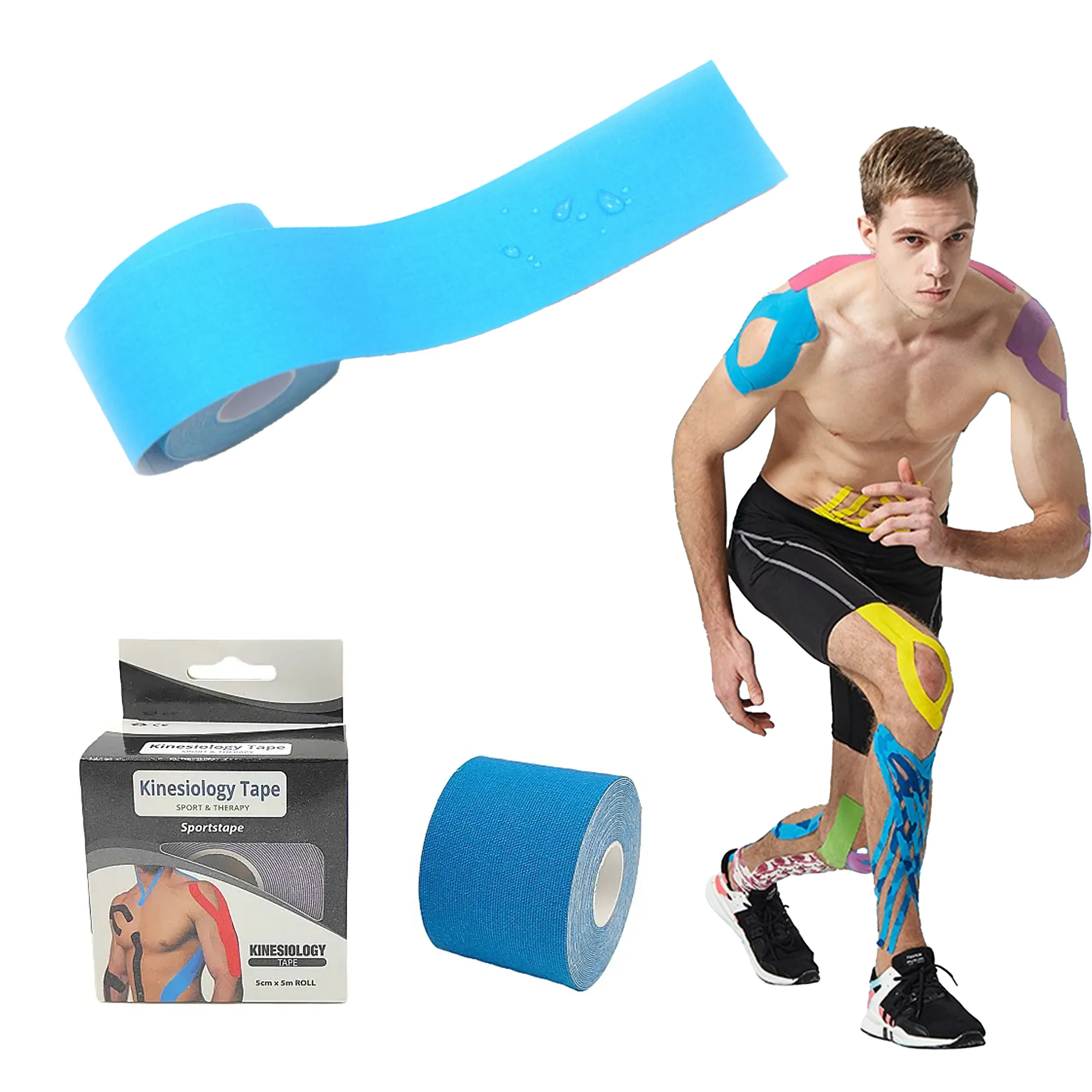 EXTRALINK KINESIOTAPING TAPE KINESIO SPORT PRO 5MX5CM YELLOW P-866