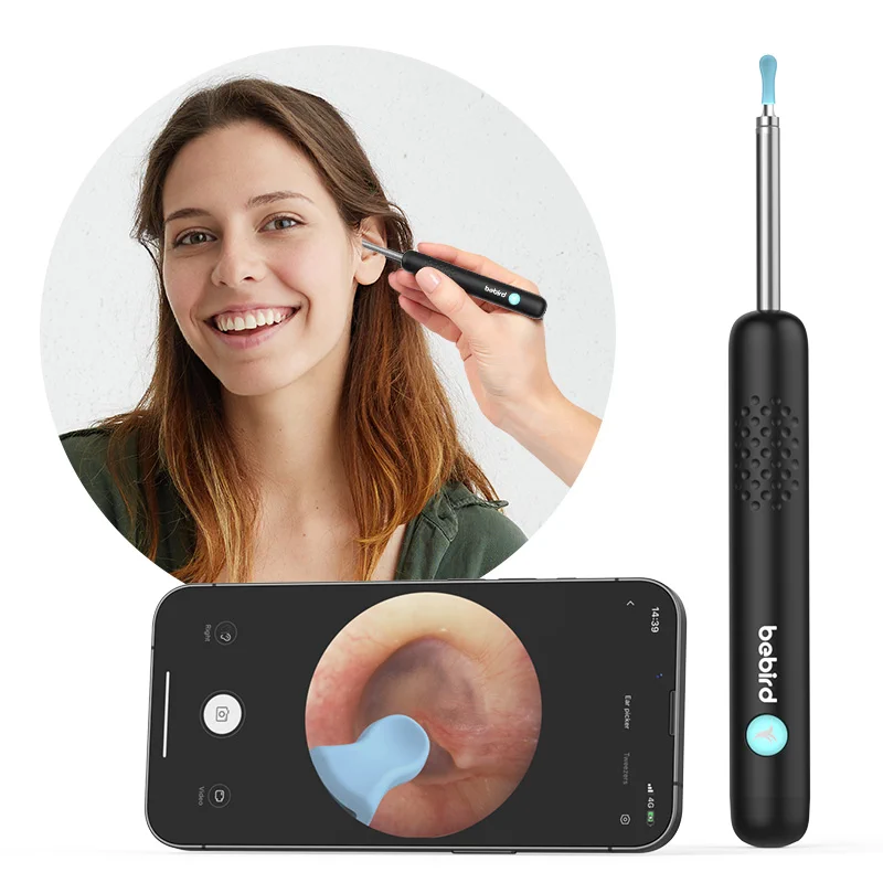BEBIRD R1+ OTOSKOP Z KAMERĄ DO USUWANIA WOSKU CZARNY