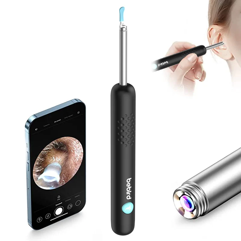 BEBIRD R1+ OTOSKOP Z KAMERĄ DO USUWANIA WOSKU CZARNY