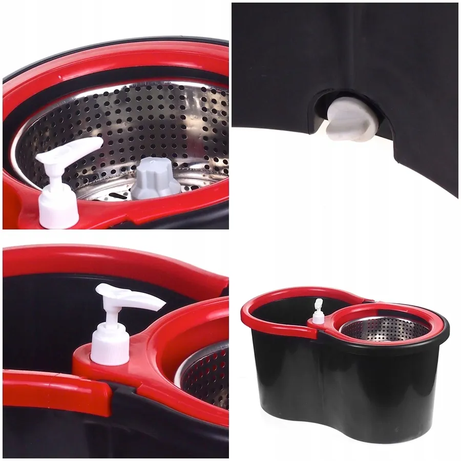EXTRALINK MOP OBROTOWY ROTACYJNY 360 SPIN TURBO 3W1 + 2 NAKŁADKI