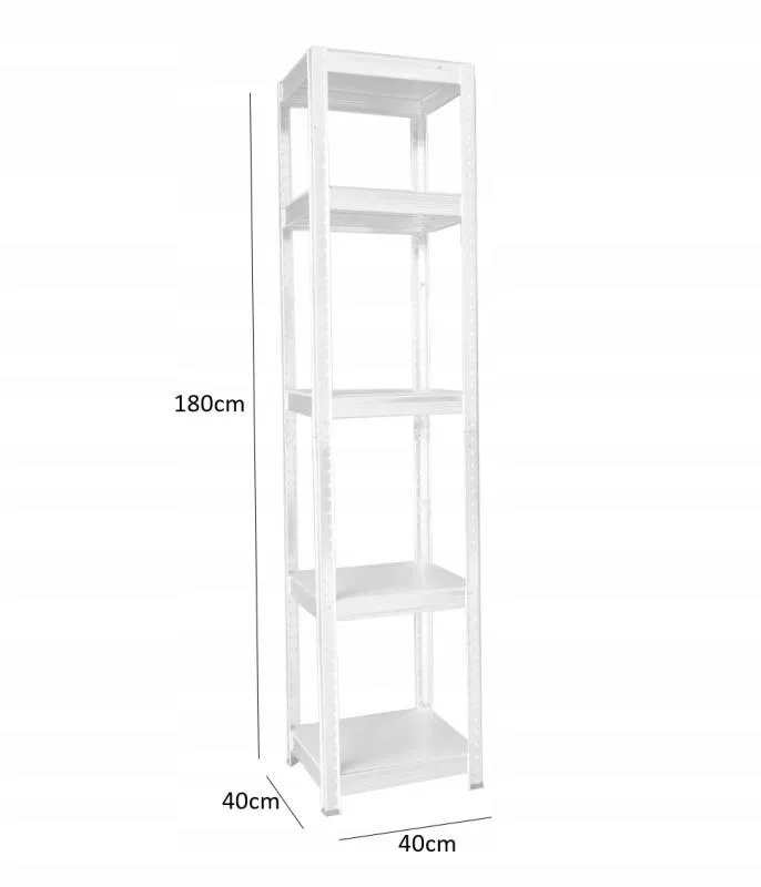EXTRALINK ZESTAW DWÓCH REGAŁÓW 5-POZIOMOWYCH 180X40X40 175 KG - 9405