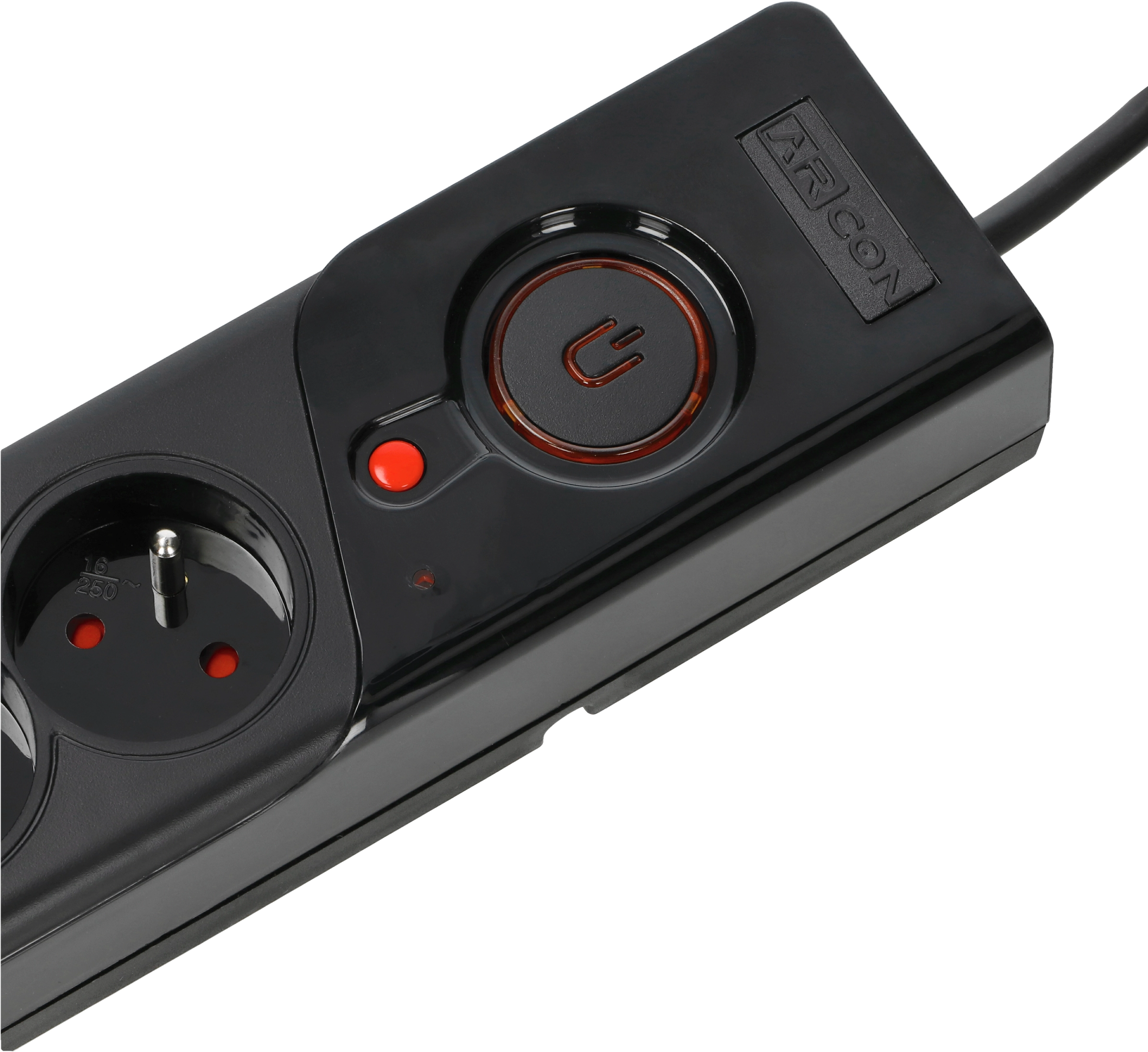ARCON Z5 PROTECTING POWER STRIP 5X SOCKETS, 1.5M CABLE, BLACK