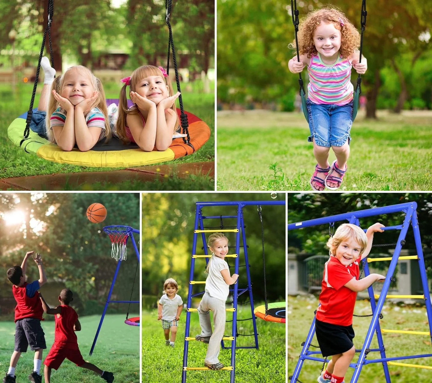 Black Forest | Frame swing | stork's nest swing ladder basket 271x180x185cm