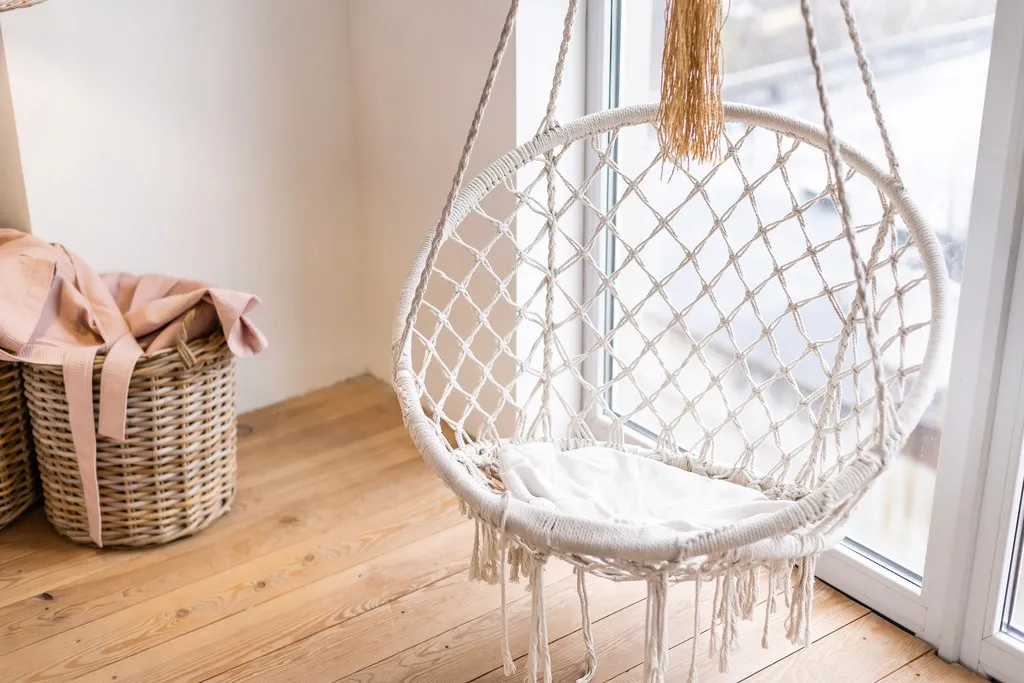 Black Forest | Hammock | openwork hanging chair 80x60cm ecru
