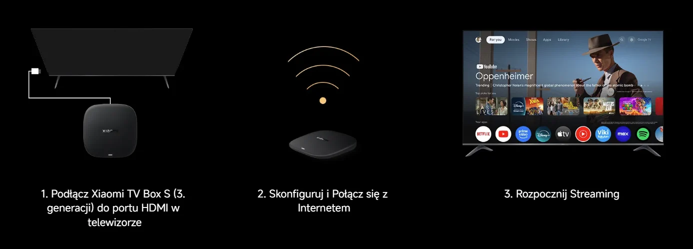XIAOMI TV BOX S (3RD GEN) 360 degree remote control with voice control simple setup