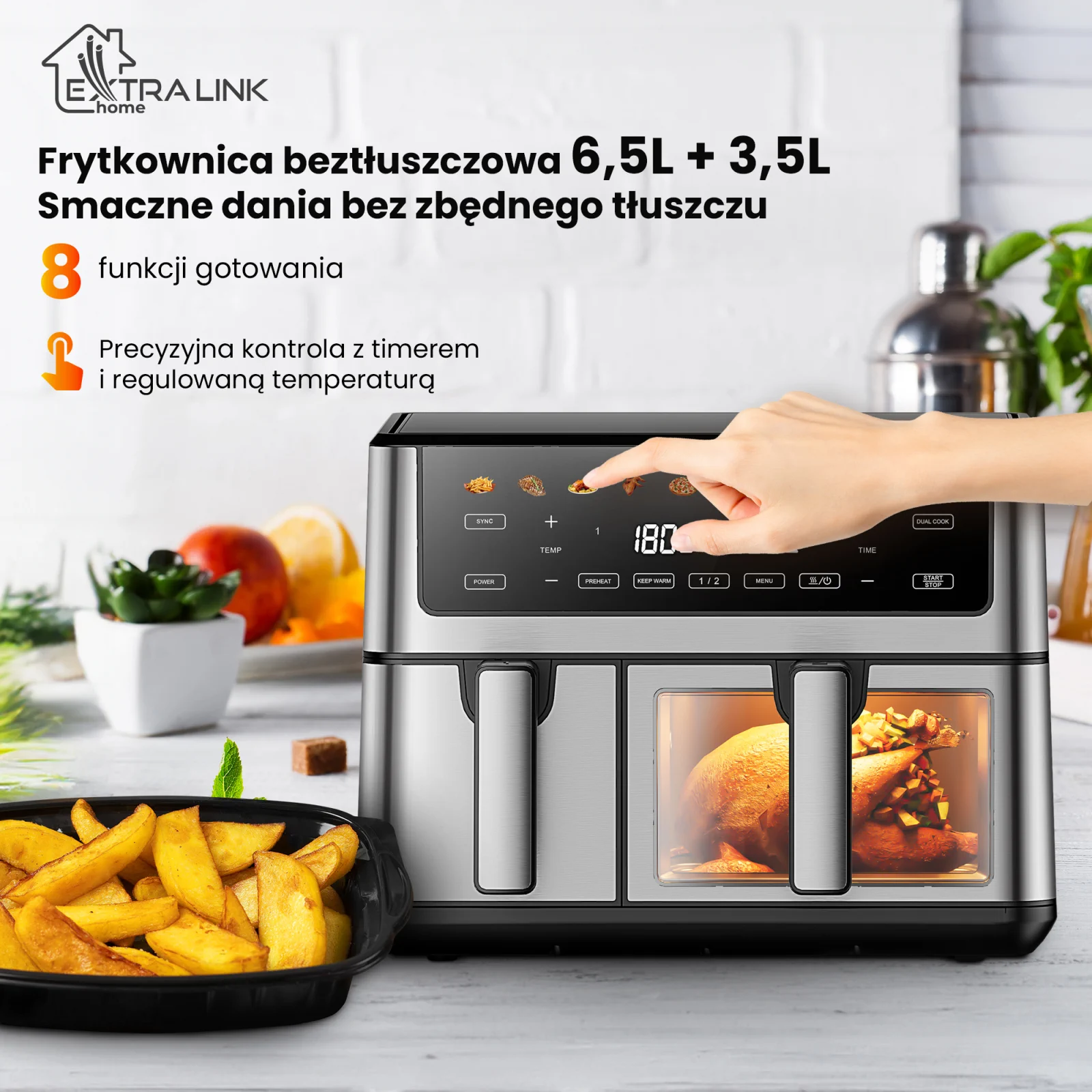 EXTRALINK HOME AIR FRYER 10L EU SJ-1000 PRO