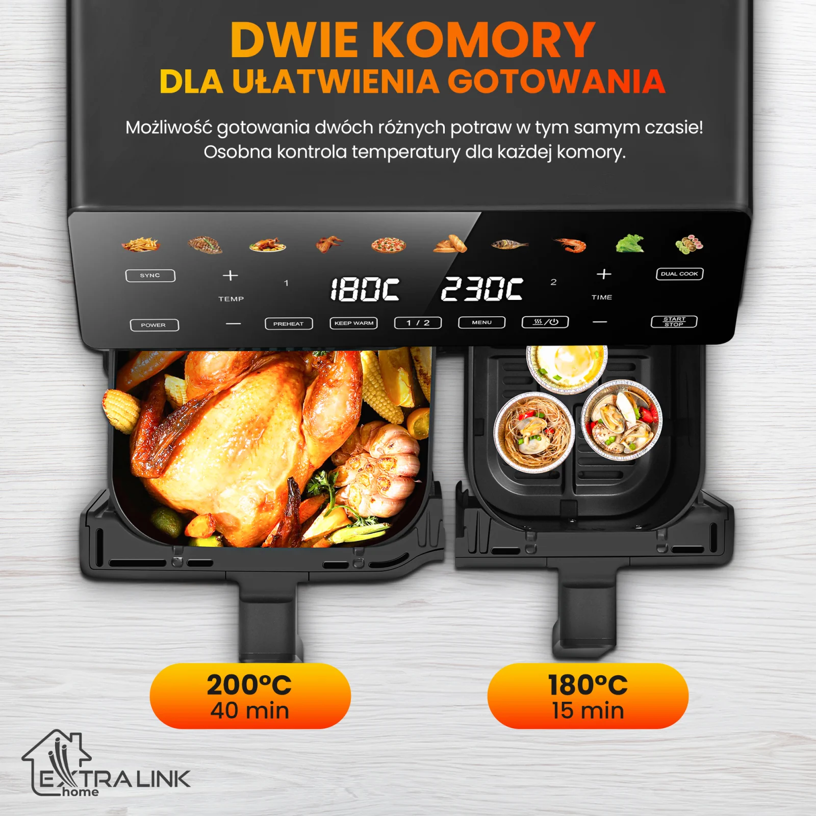 EXTRALINK HOME AIR FRYER 10L EU SJ-1000 PRO
