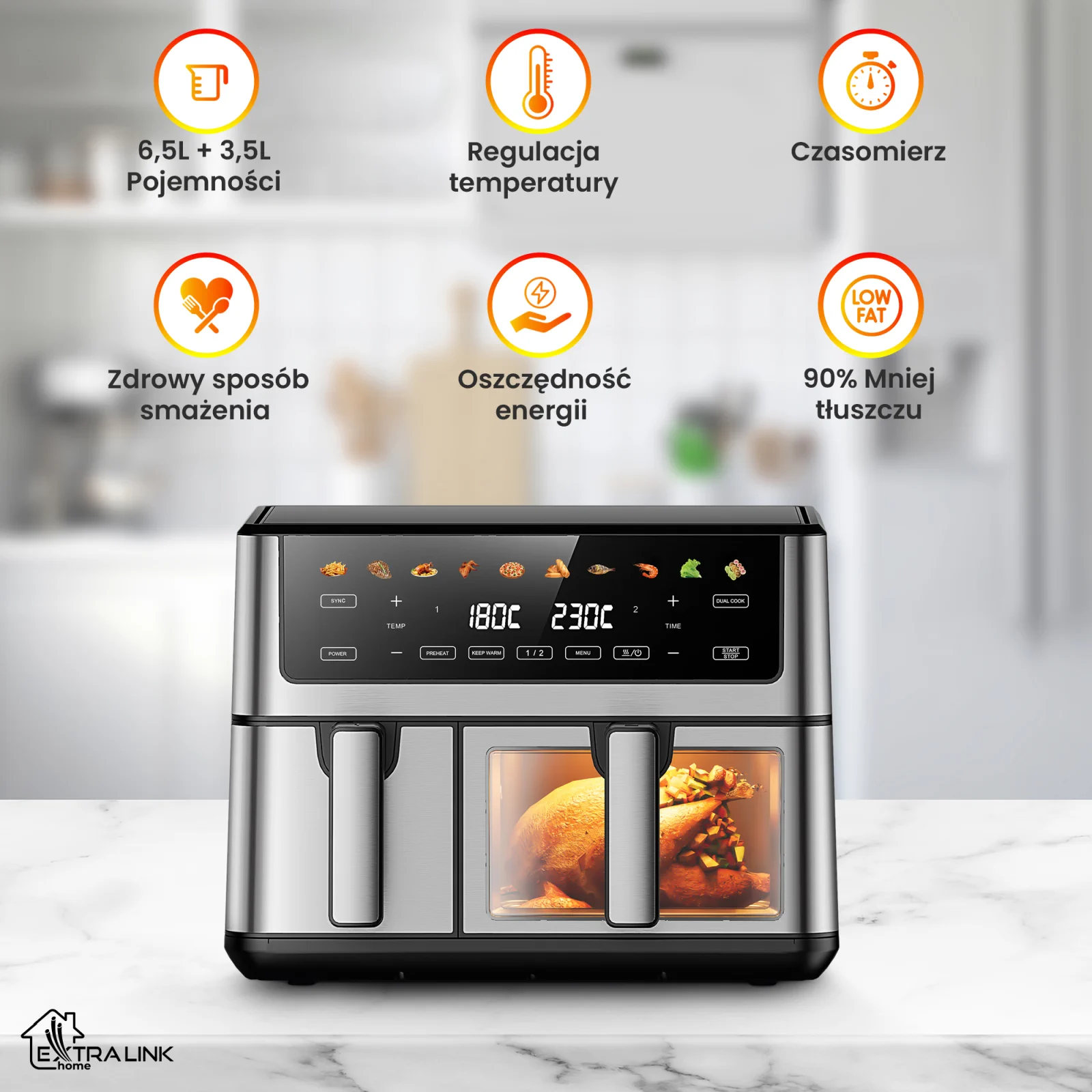 EXTRALINK HOME AIR FRYER 10L EU SJ-1000 PRO