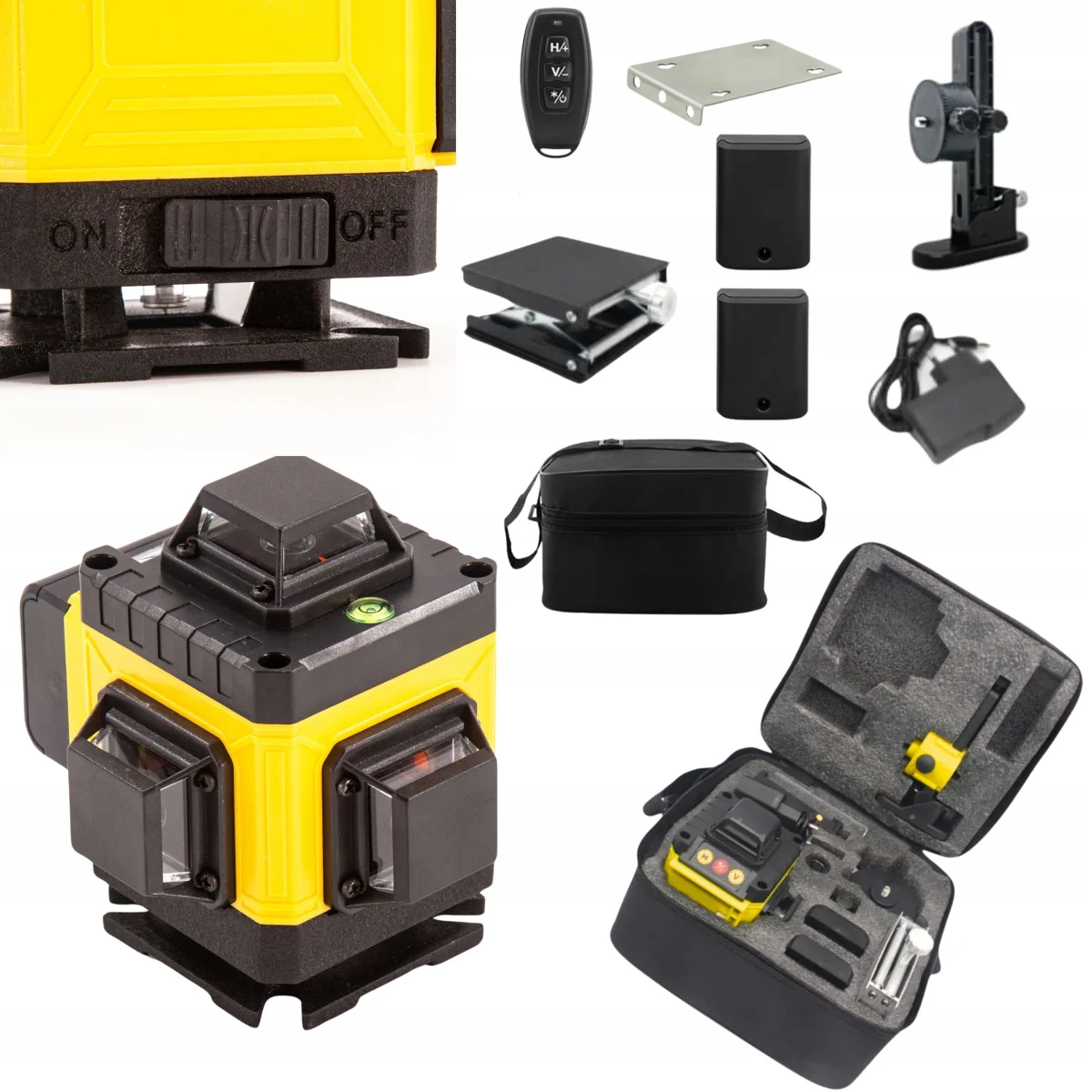 EXTRALINK CROSS PLANE LASER LEVEL SET LASER 4D WITH TRIPOD